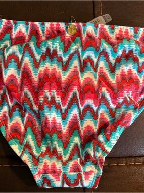 Quintsoul Bikini Bottom - Turquoise & Red